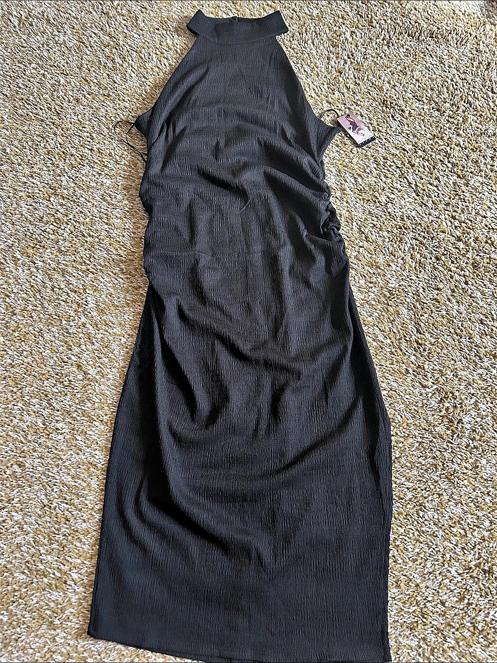 Black Halter Maxi Dress